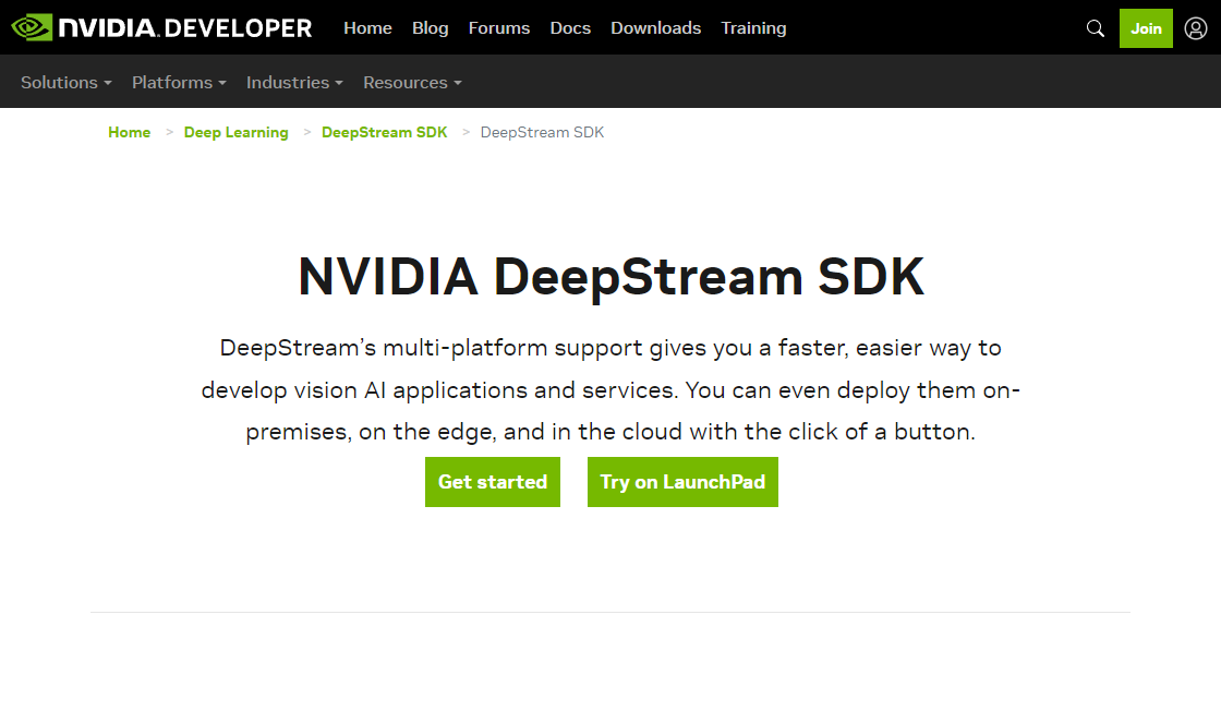 NVIDIA DeepStream SDK