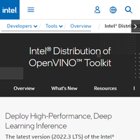 Intel® Distribution Of OpenVINO™ Toolkit