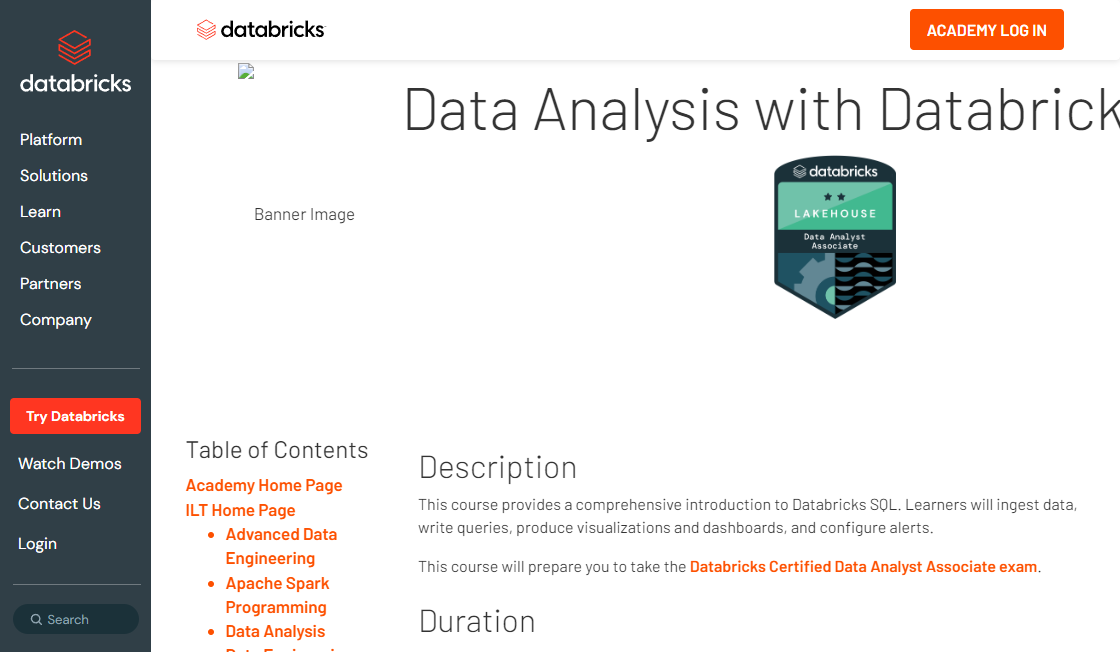 Databricks Unified Data Analysis Platform