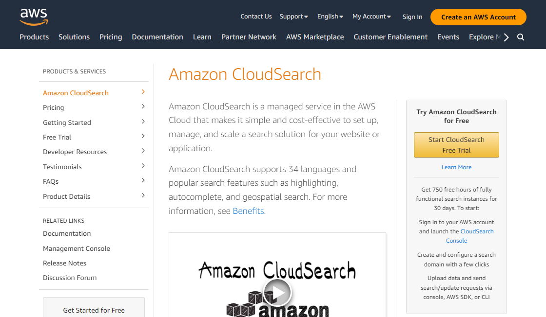 Amazon CloudSearch