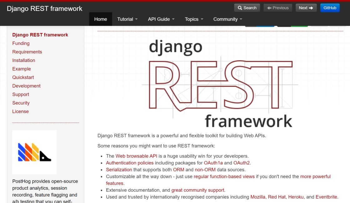 Django REST Framework