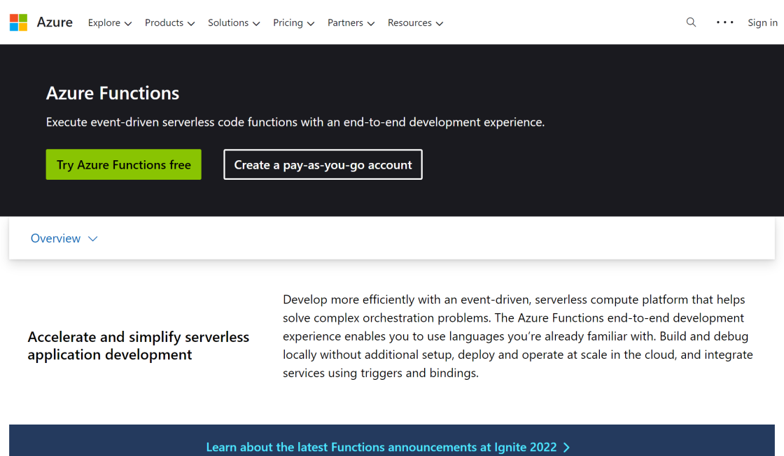 Microsoft Azure Functions