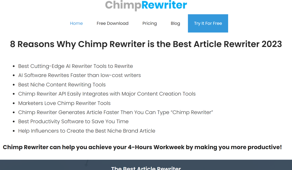 Chimp Rewriter