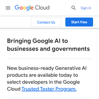 Google Cloud Artificial Intelligence