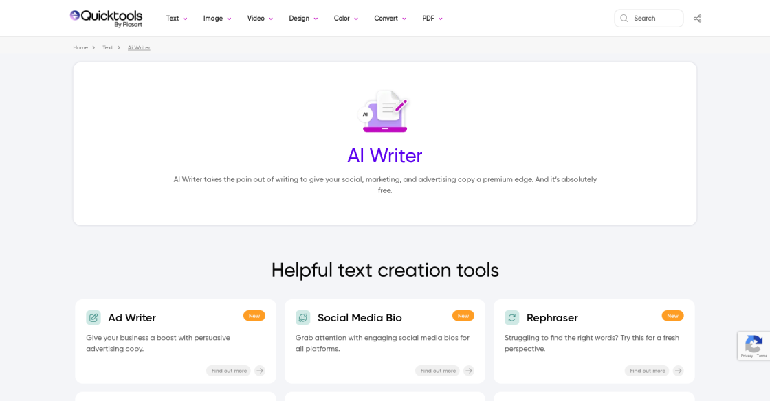 AI Writer By Picsart