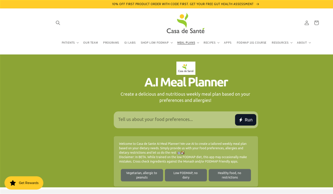 A.I Meal Planner