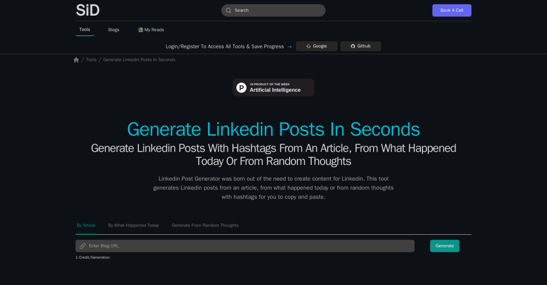 Linkedin Posts Generator