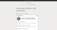 Coconut Gift Generator