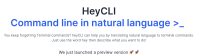 HeyCLI