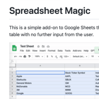 Spreadsheet Magic