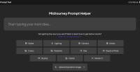 MidJourney Prompt Helper