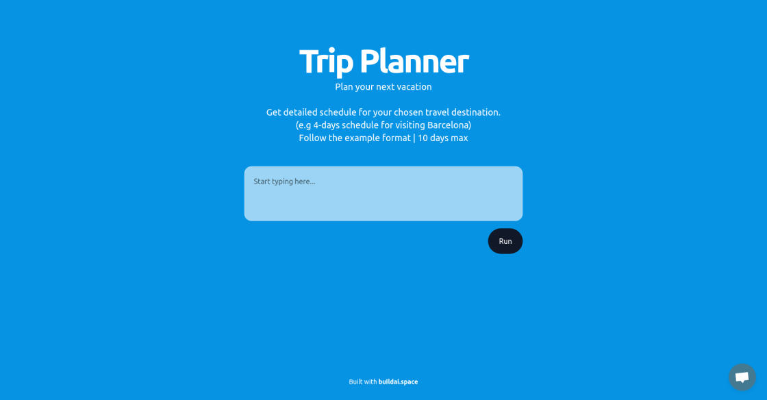 AI Trip Planner